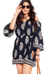 Sexy Plus Size Floral Print Bardot Neck Off-shoulder Dress